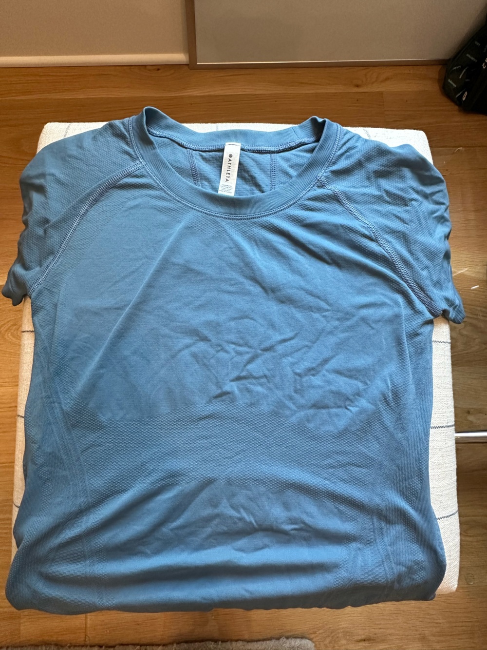 Athleta Blue Short-Sleeve Performance Tee